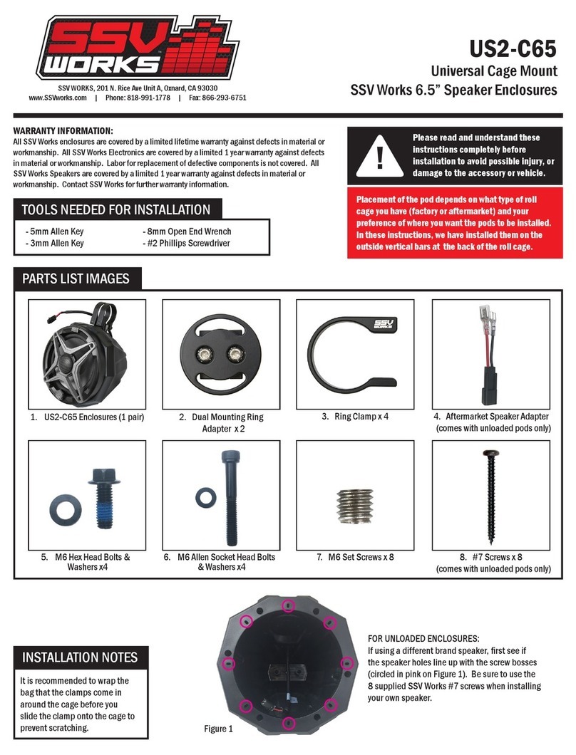 SSV Works US2-C65 instructions