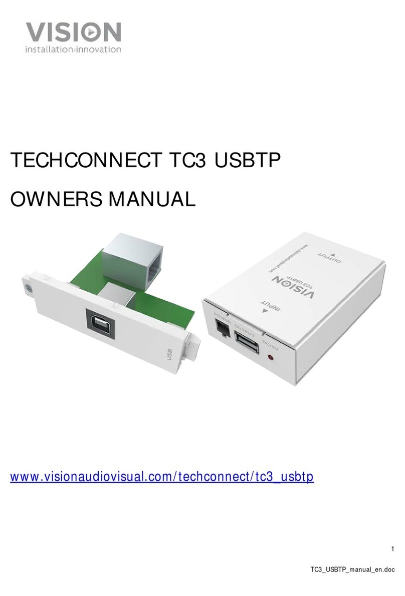 Vision TECHCONNECT TC3 USBTP owner's manual