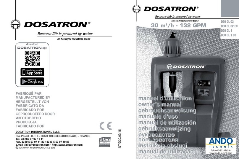 dosatron D30 GL 02 User manual