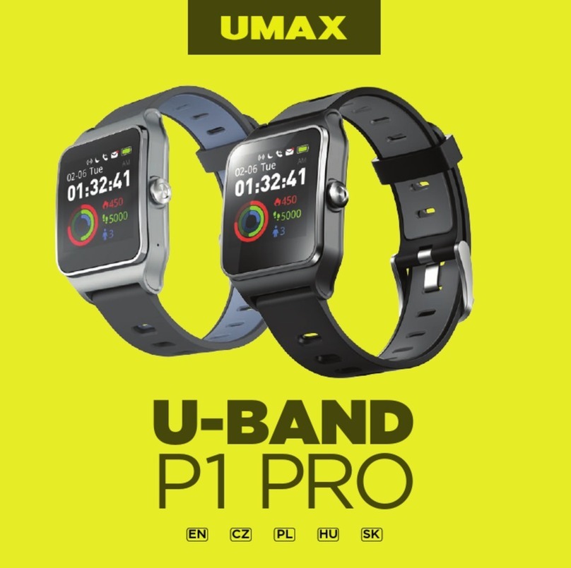 UMAX Technologies U-BAND P1 PRO quick start guide