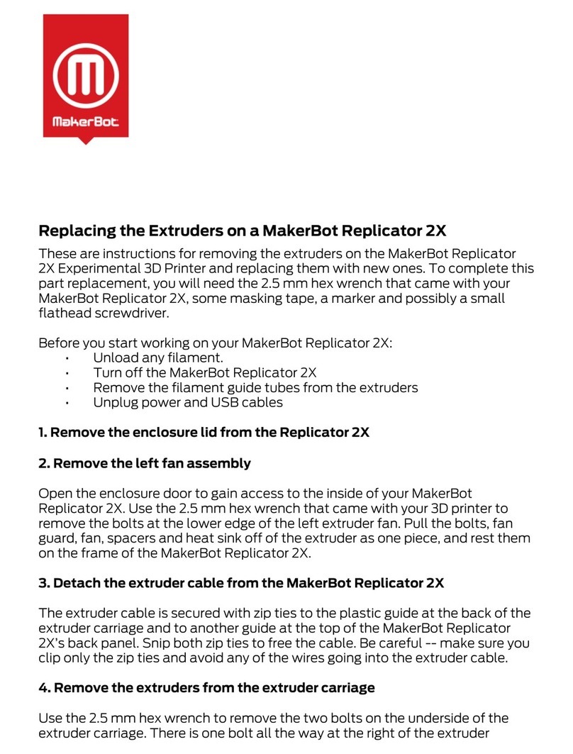 MakerBot Replicator 2X quick start guide