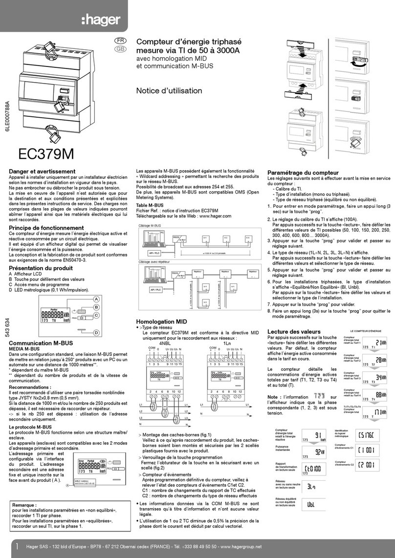 hager EC379M User instructions