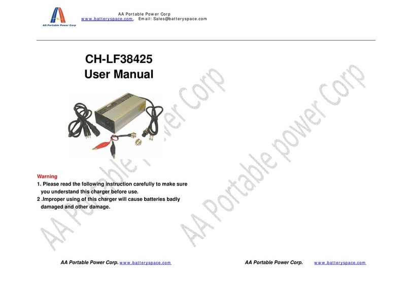 AA Portable Power Corp CH-LF38425 User manual