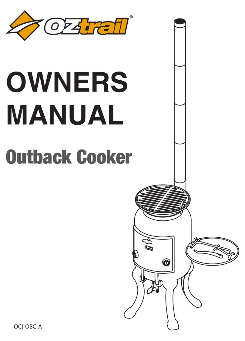 OZtrail Outback Cooker User manual