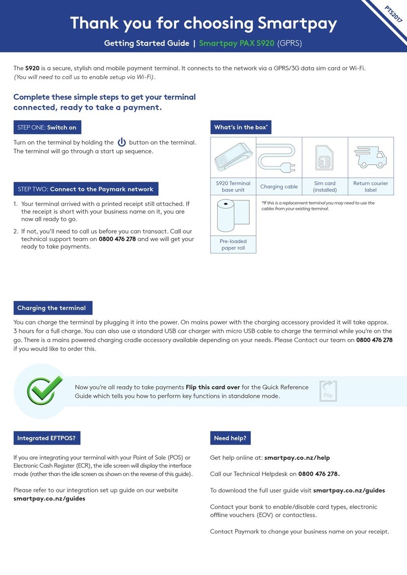 SmartPay PAX S920 User manual