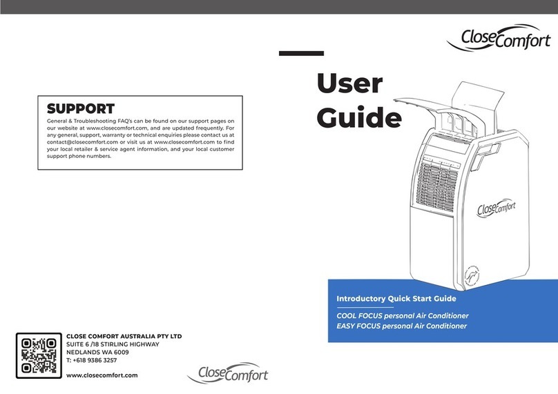 Close Comfort COOL FOCUS User manual