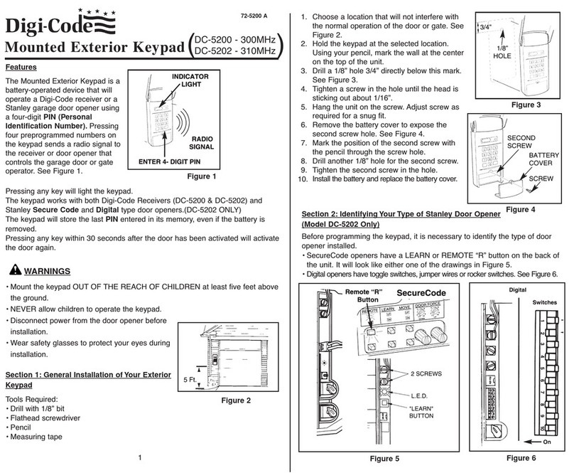 Digi-Code DC-5200 User manual