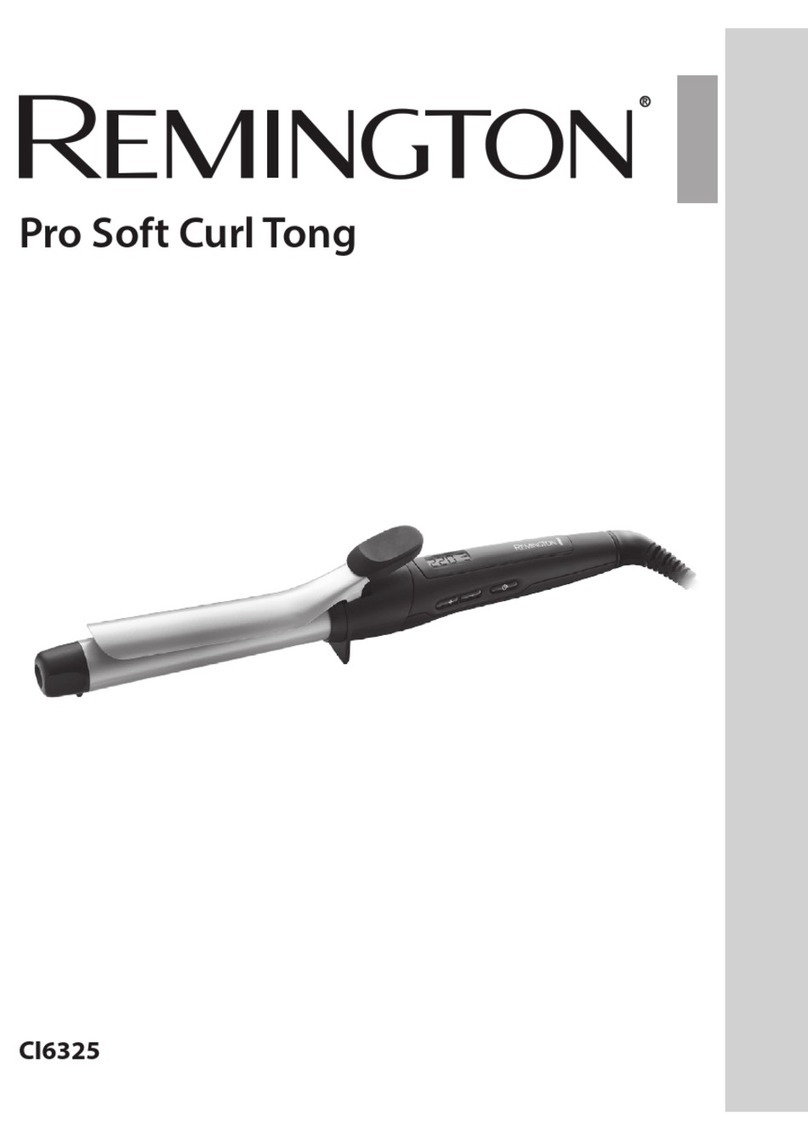 Remington Pro Soft Curl Tong User manual Remington Pro Soft Curl Tong User manual