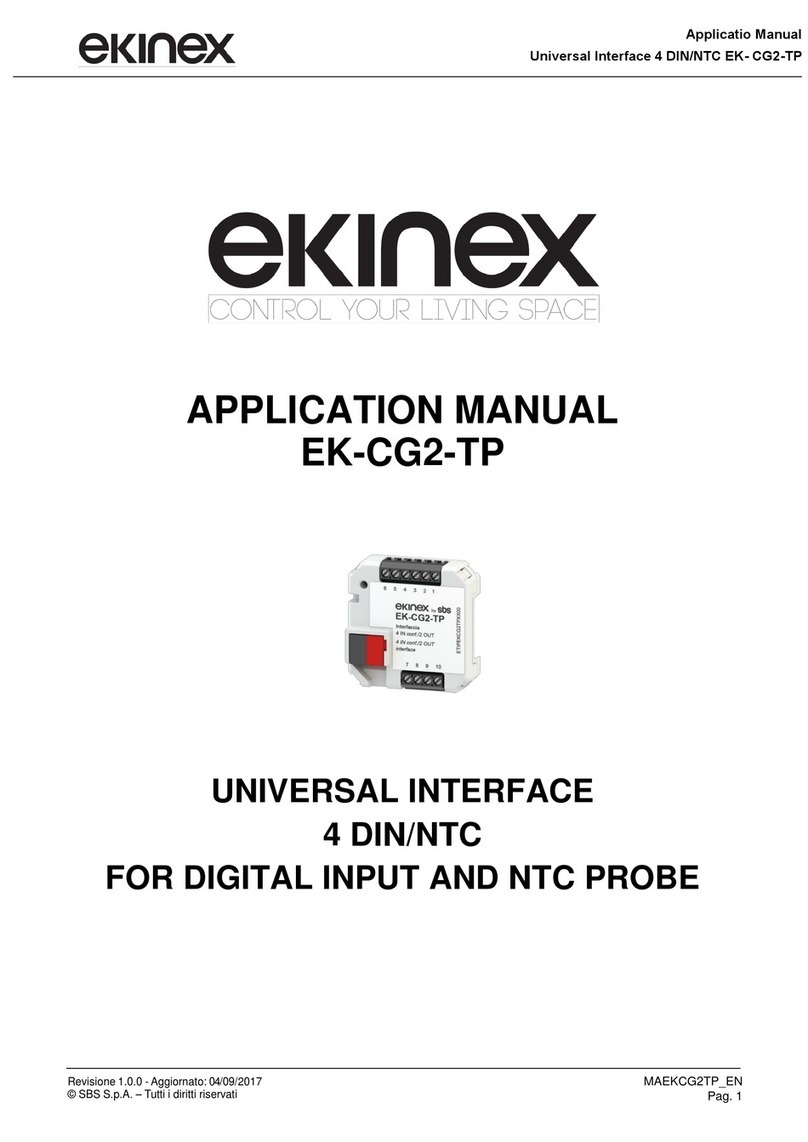 Ekinex EK-CG2-TP Instructions for use