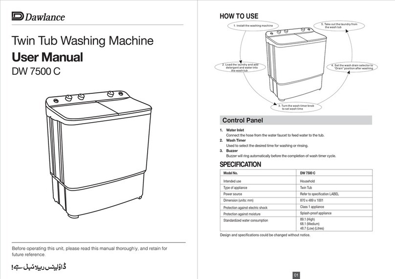 Dawlance DW 7500 C user manual
