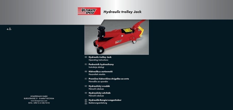 ULTIMATE SPEED URW 2 A1 HYDRAULIC TROLLEY JACK operating instructions ULTIMATE SPEED URW 2 A1 HYDRAULIC TROLLEY JACK operating instructions