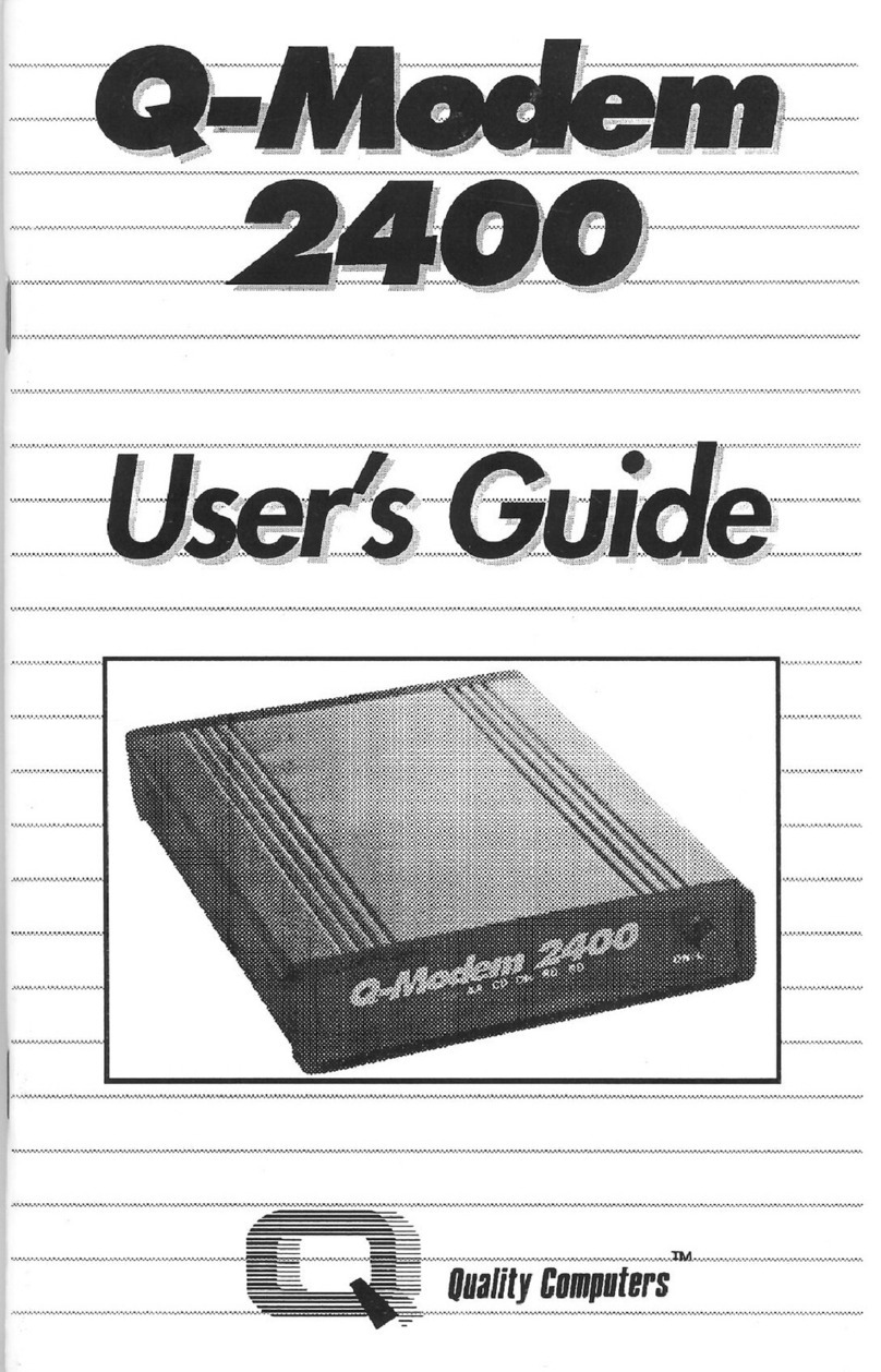 Quality Computers Q-Modem 2400 user guide
