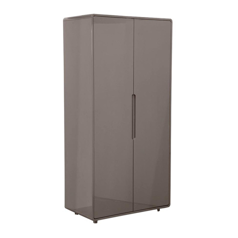Dwell Notch wardrobe two door Assembly manual