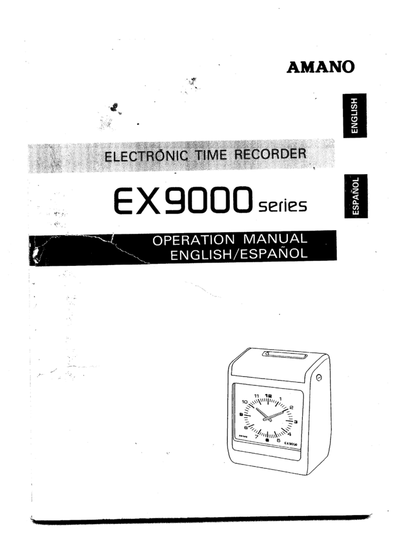 Amano EX9000 series User manual