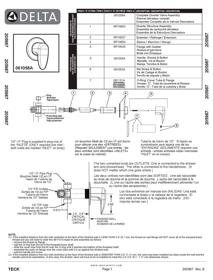 Delta 061058A User manual Delta 061058A User manual