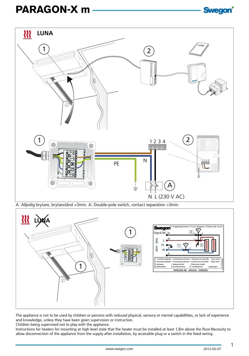 Swegon PARAGON-X m User manual