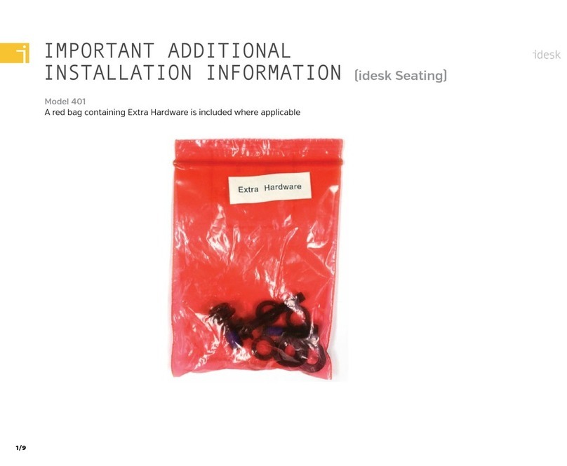 idesk 401 Additional installation instructions