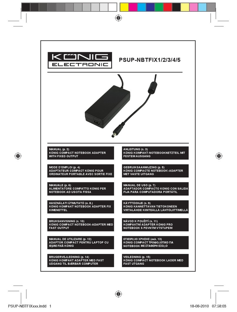 König Electronic PSUP-NBTFIX1 manual