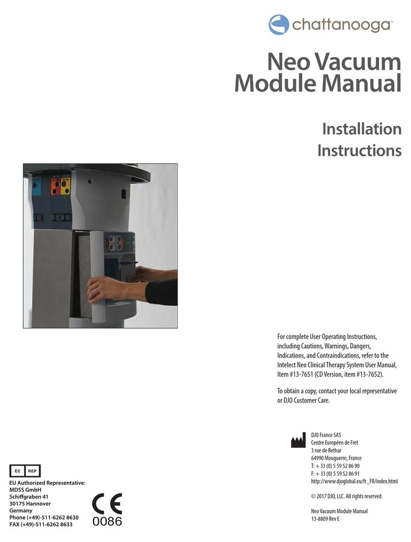 Chattanooga Neo Vacuum Module installation instructions Chattanooga Neo Vacuum Module installation instructions