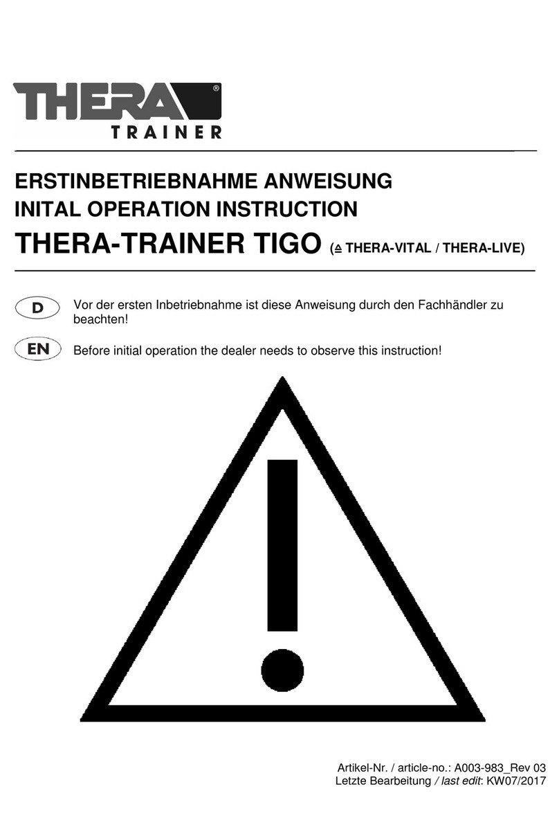 THERA-Trainer TIGO INITAL OPERATION INSTRUCTION