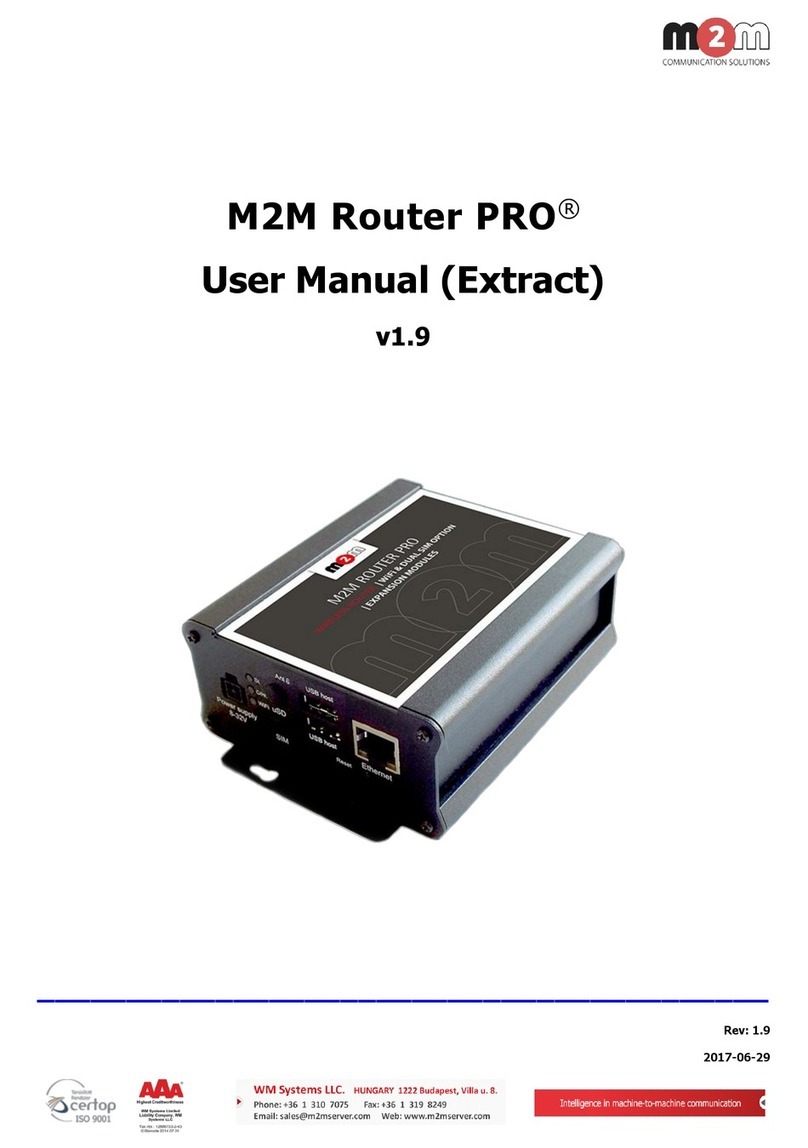 M2M Pro User Manual (Extract