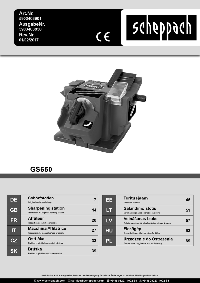 Scheppach GS650 Operation manual
