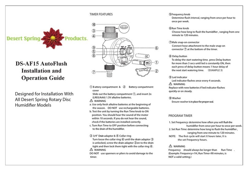 Desert Spring DS-AF15 Installation and operation guide