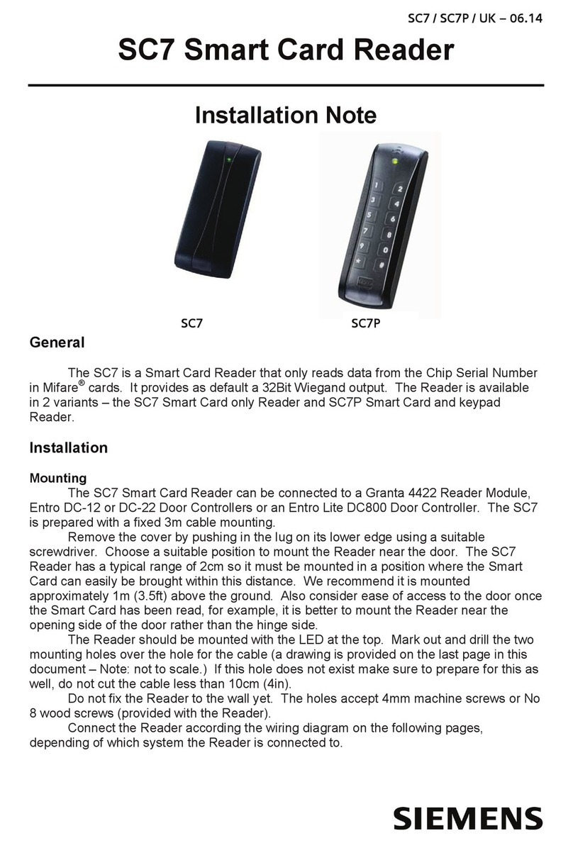 Siemens SC7 Installation note