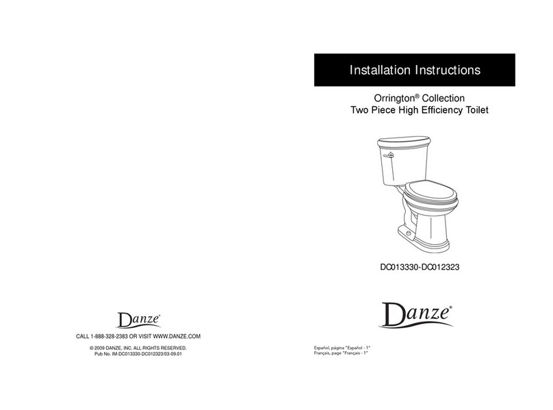 Danze Orrington DC013330 installation instructions