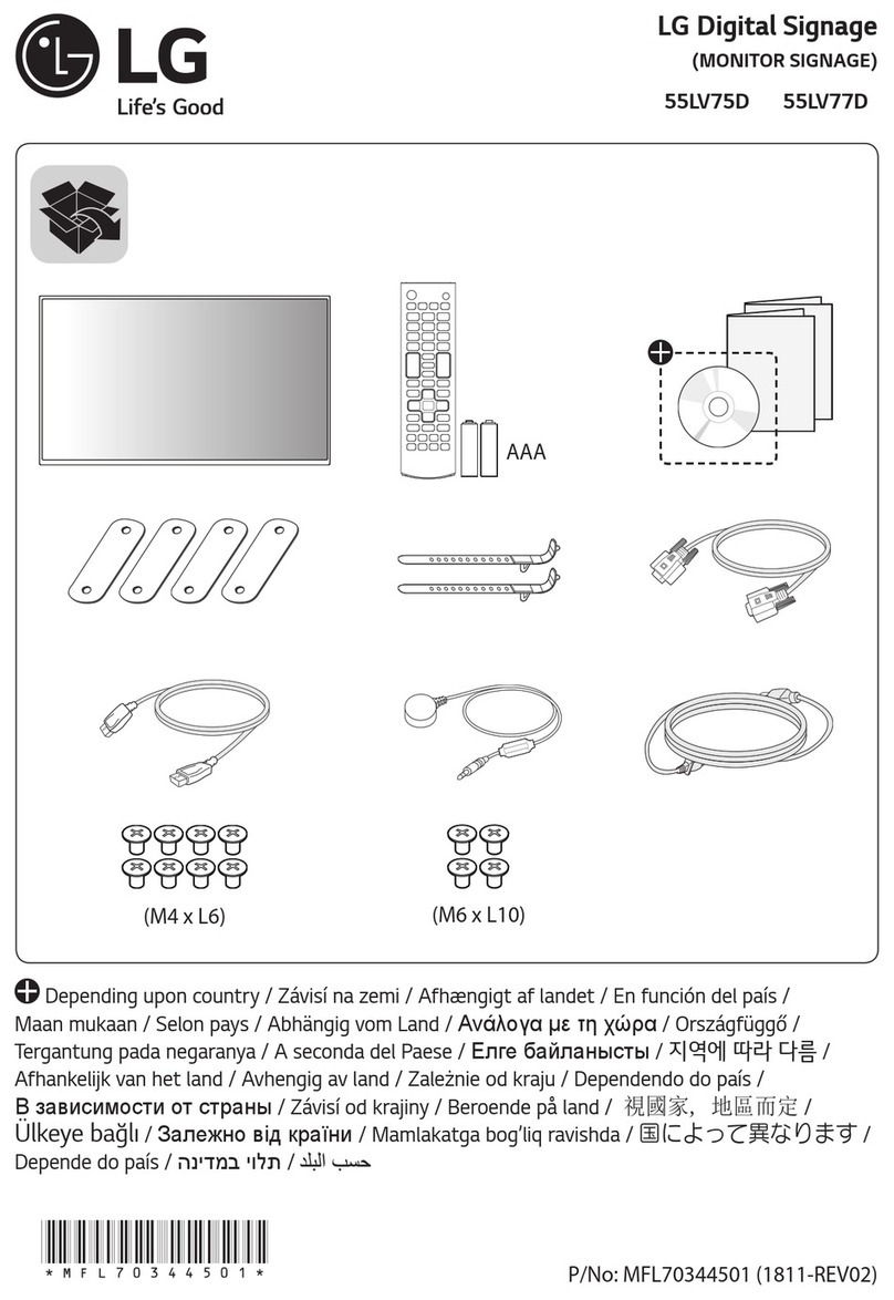 LG 55LV75D User manual