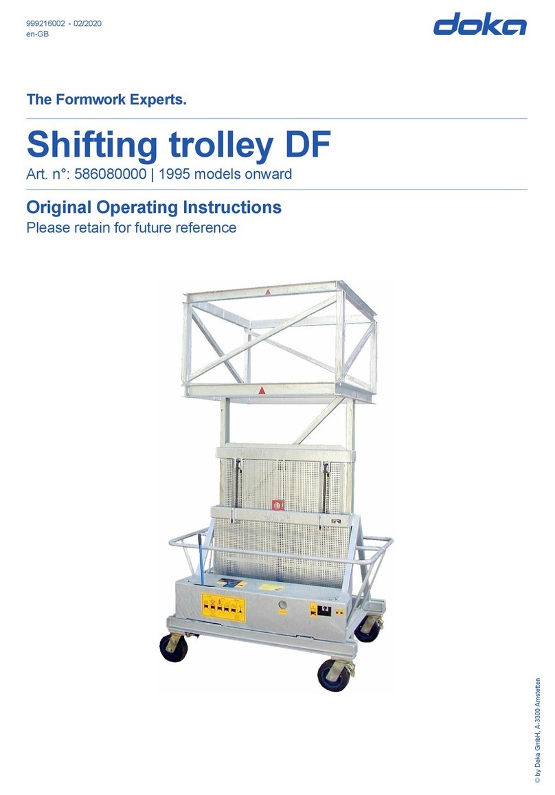Doka Shifting trolley DF Original operating instructions
