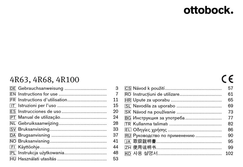 Otto Bock 4R63 Instructions for use