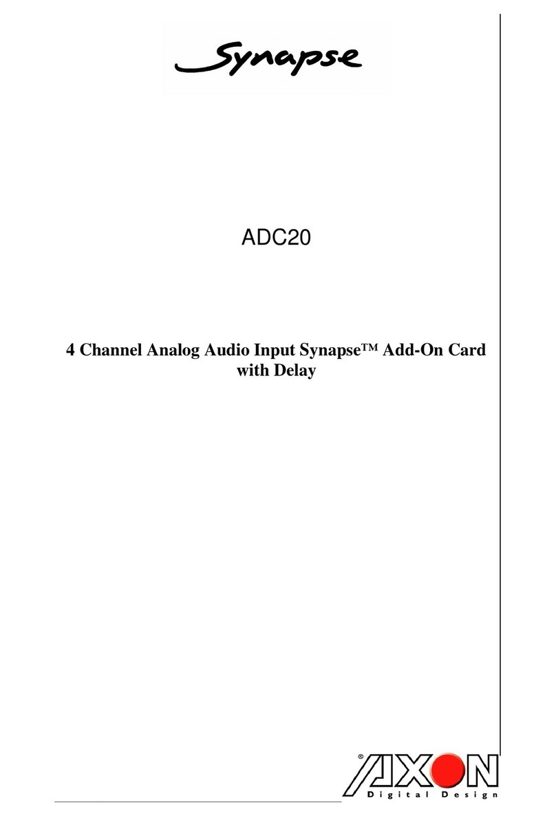 Axon Synapse ADC20 Technical manual