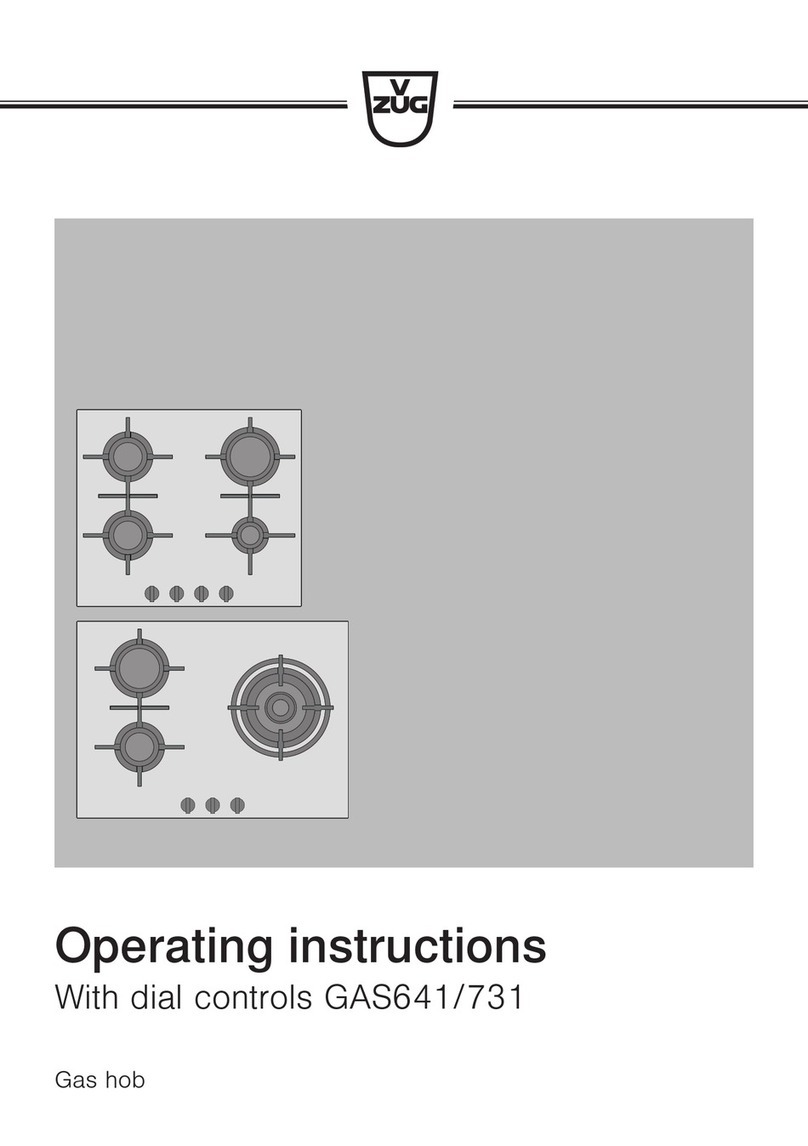 V-ZUG GAS641 operating instructions