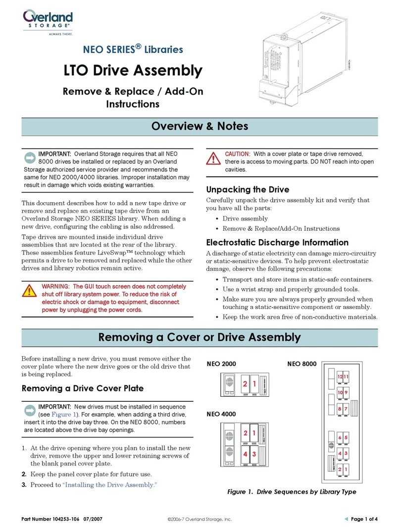 Overland Storage NEO Series Remove & Replace / Add-On Instructions
