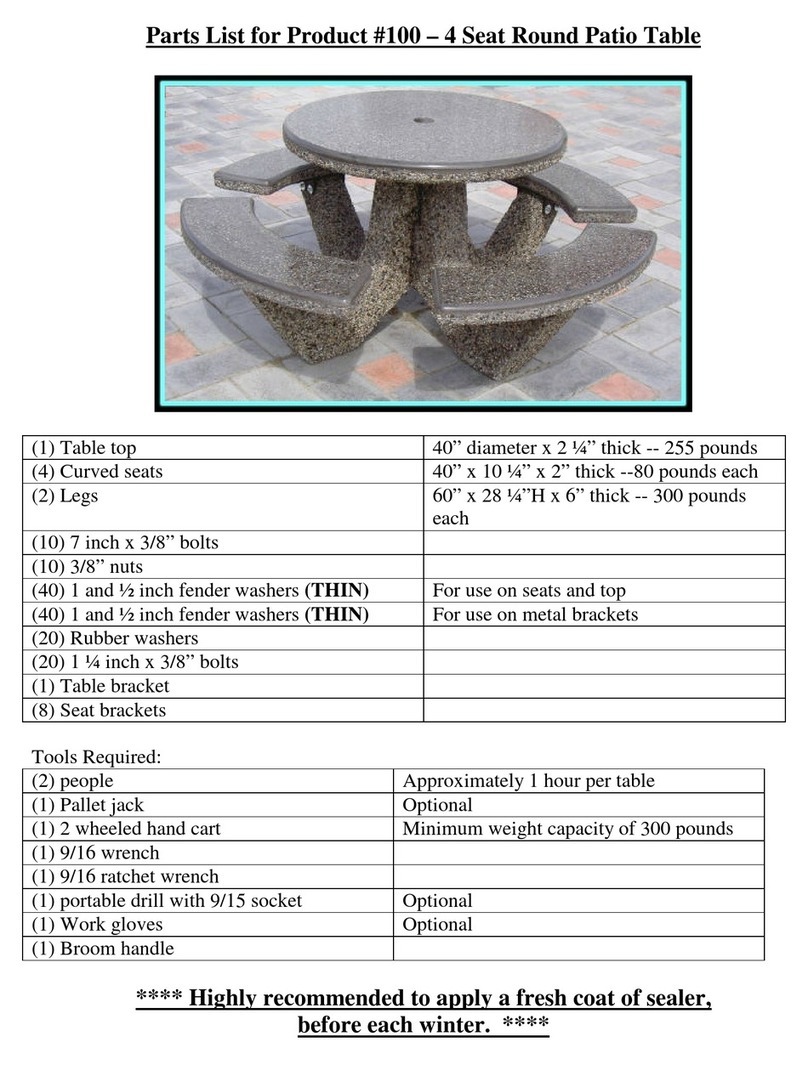DOMINION PRECAST 100 manual