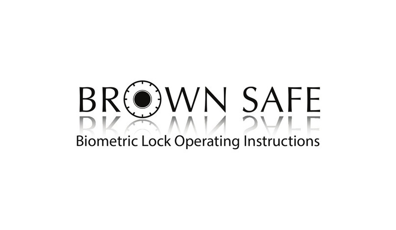 Brown Safe Biometric Lock operating instructions Brown Safe Biometric Lock operating instructions