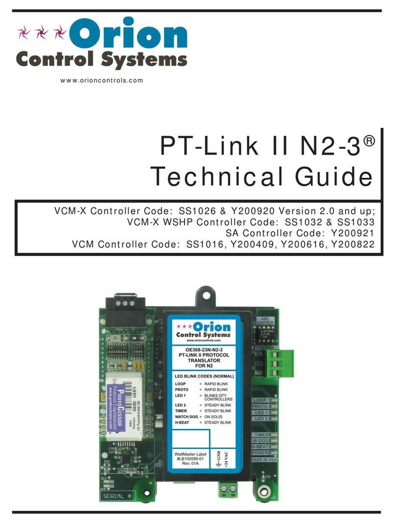 Orion Control Systems PT-Link II N2-3 Technical guide