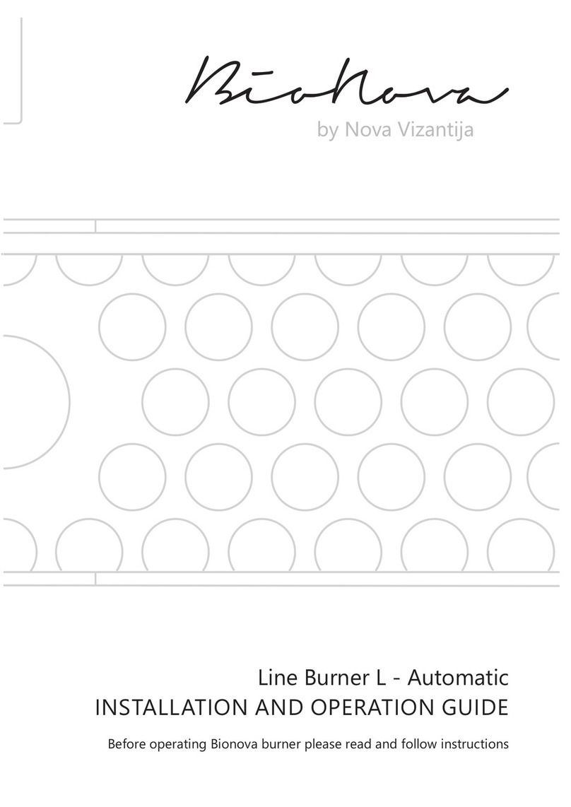 Nova Vizantija Bionova Line Burner L Automatic Operating instructions