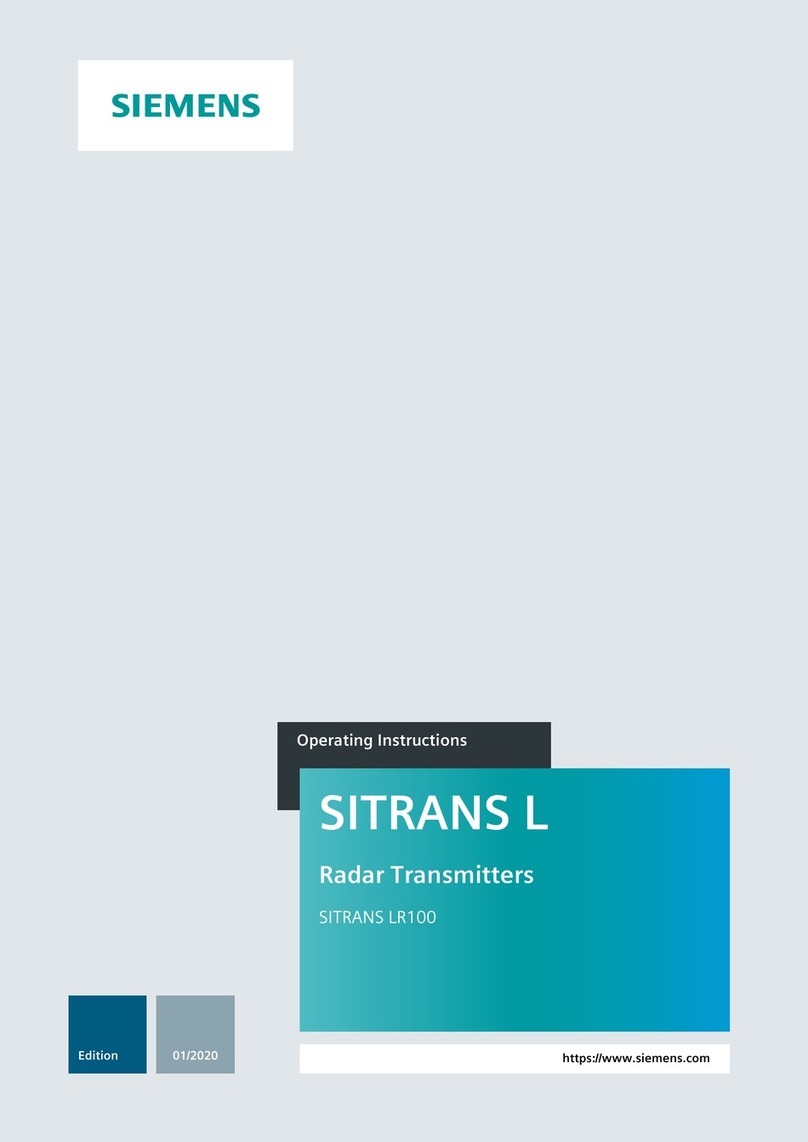 Siemens SITRANS L Series User manual