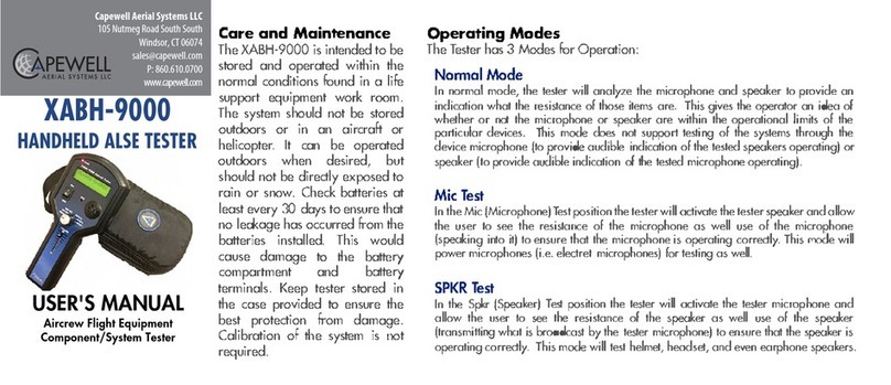 Capewell XABH-9000 user manual