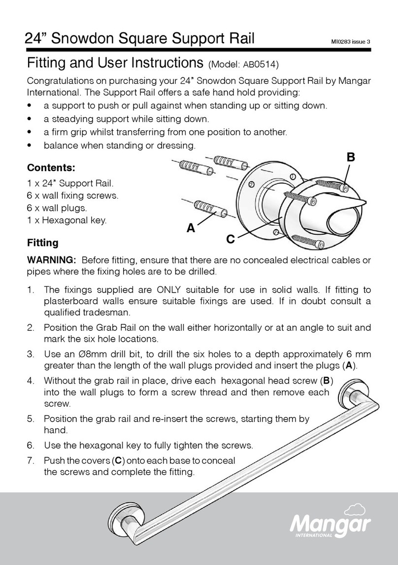 Mangar Snowdon AB0514 Fitting and User Instructions