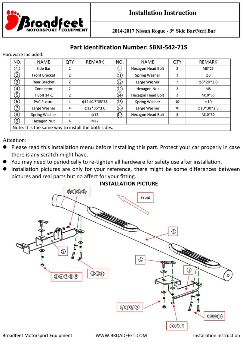 Broadfeet SBNI-542-71S installation instructions Broadfeet SBNI-542-71S installation instructions