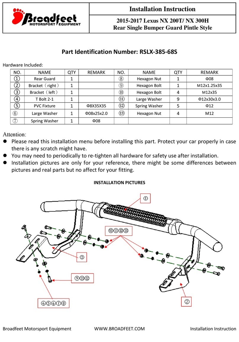 Broadfeet RSLX-385-68S installation instructions