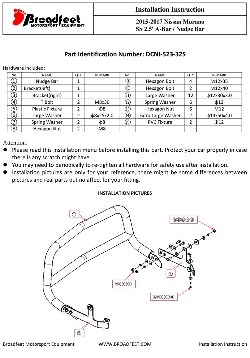 Broadfeet DCNI-523-32S installation instructions