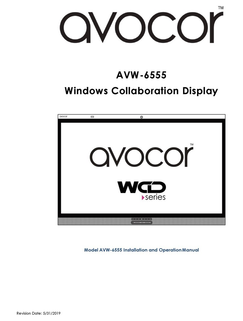 AVOCOR WCD Series User manual