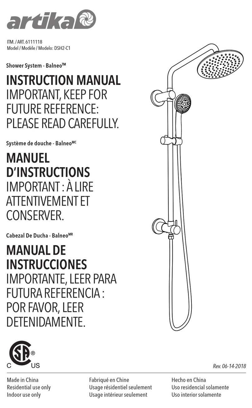 Artika Balneo DSH2-C1 User manual