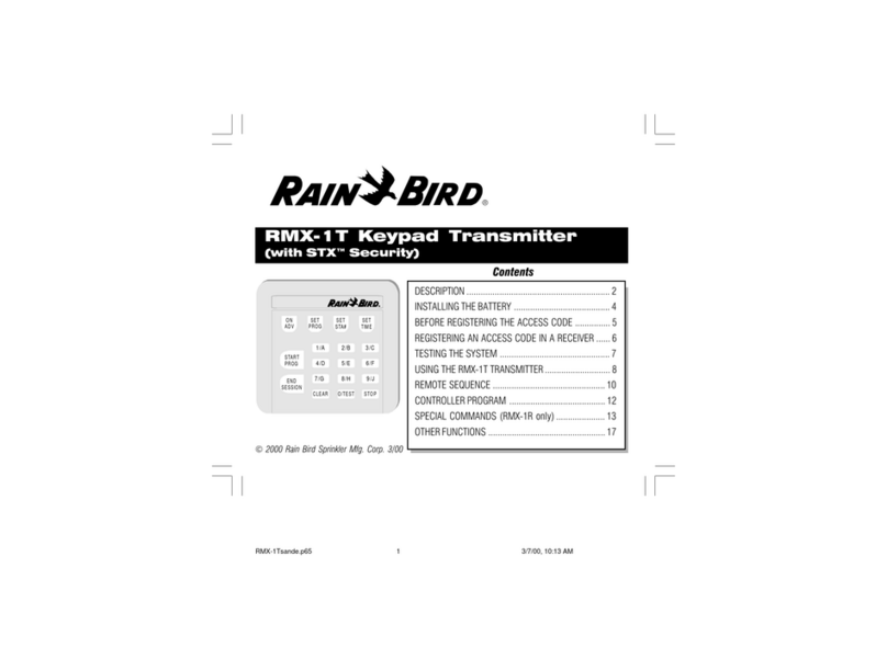 Rain Bird RMX-1T User manual
