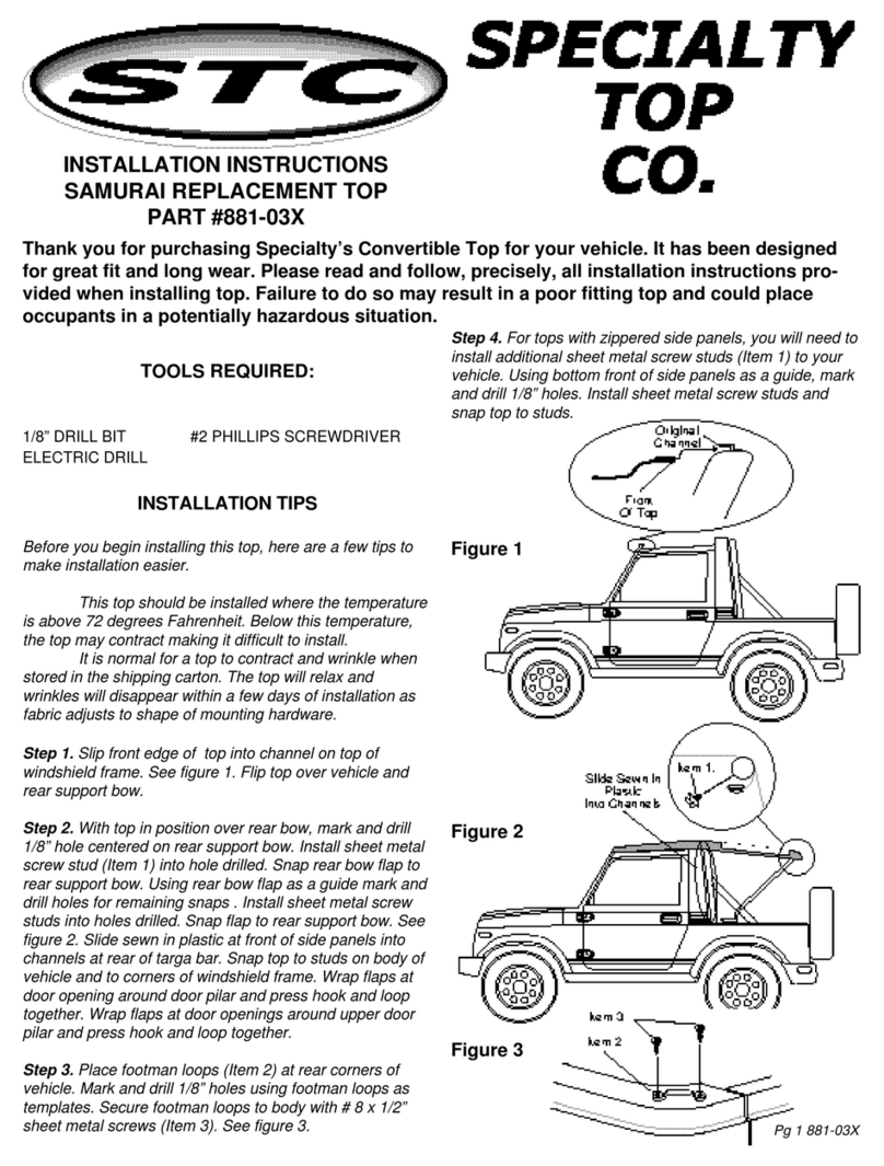 STC 881-03X installation instructions