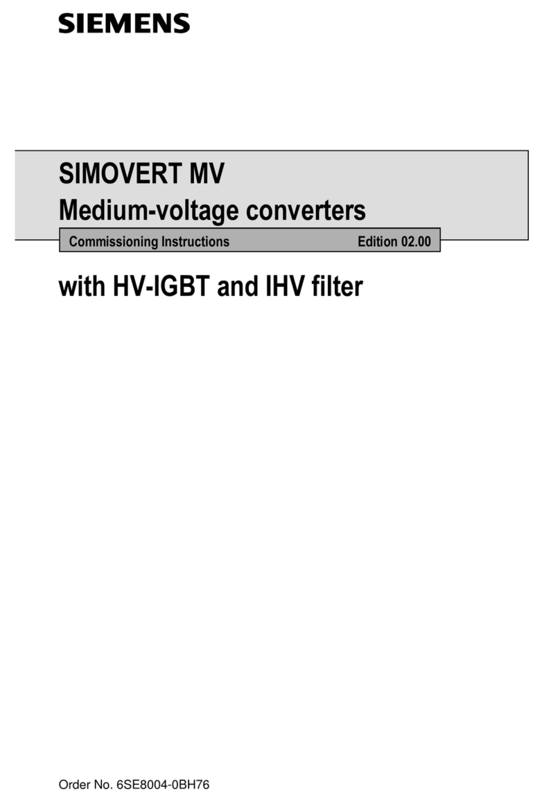 Siemens SIMOVERT MV Series Training manual
